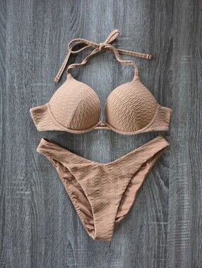 NEW Victoria's Secret Textured Push Up Brazilian Bikini